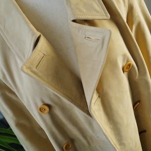 Sundance Catalog Soft Weathered Leather Peacoat Butter Yellow.